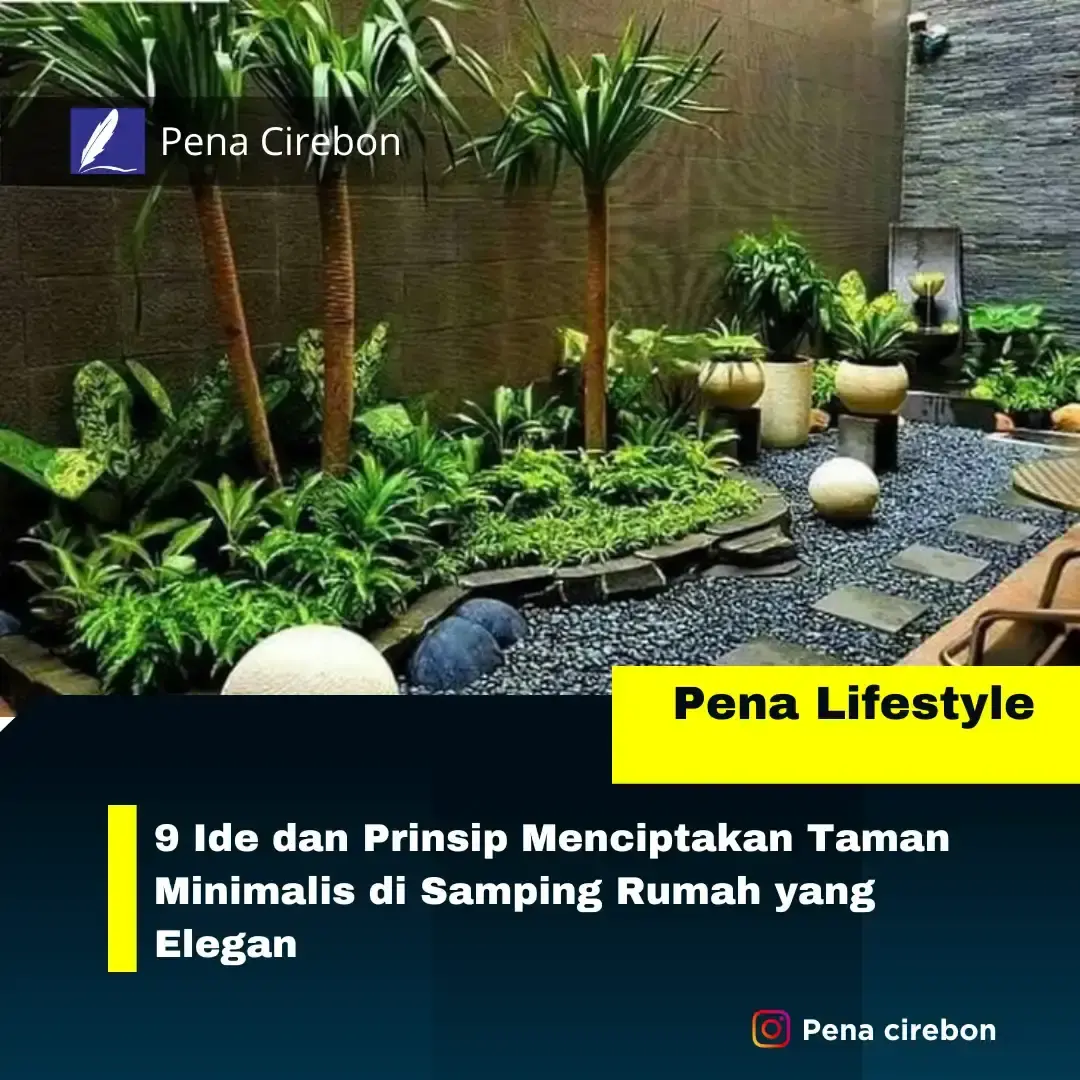 taman minimalis di samping rumah