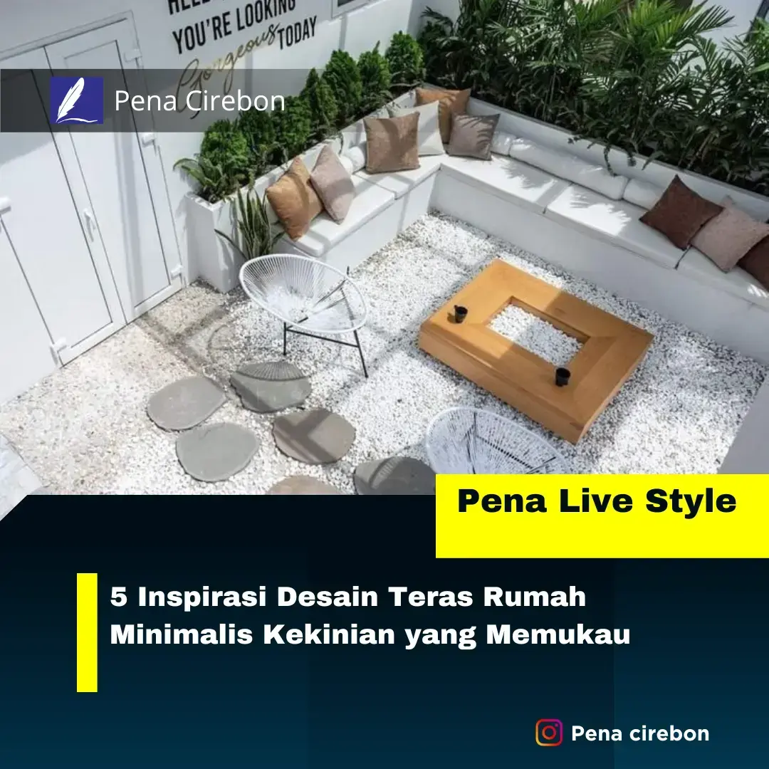Inspirasi desain teras rumah minimalis