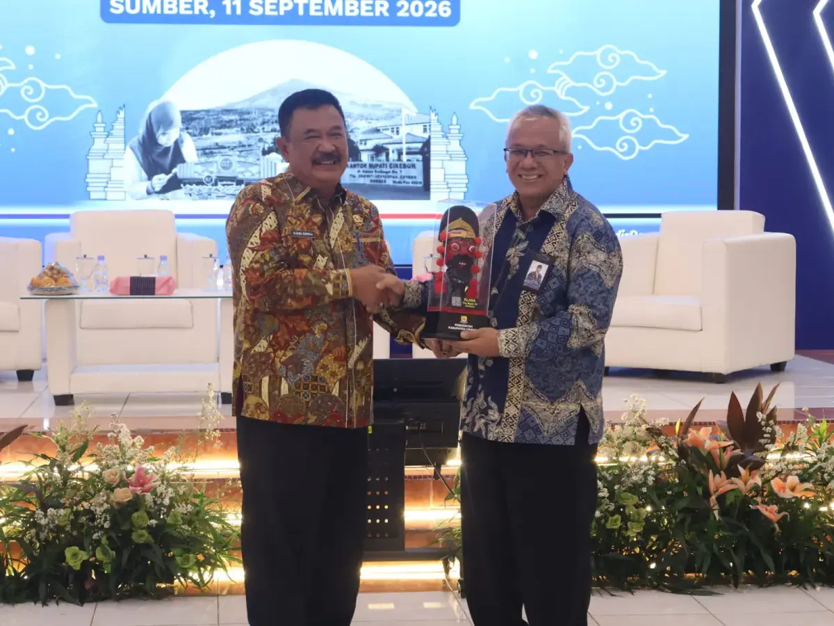 Caption : Sekretaris Daerah (Sekda) Kabupaten Cirebon, Hendra Nirmala, Membuka Acara Workshop Evaluasi Pengelolaan Keuangan dan Pembangunan Desa Tahun 2026 di Kabupaten Cirebon. Caption : Sekretaris Daerah (Sekda) Kabupaten Cirebon, Hendra Nirmala, Membuka Acara Workshop Evaluasi Pengelolaan Keuangan dan Pembangunan Desa Tahun 2026 di Kabupaten Cirebon.
